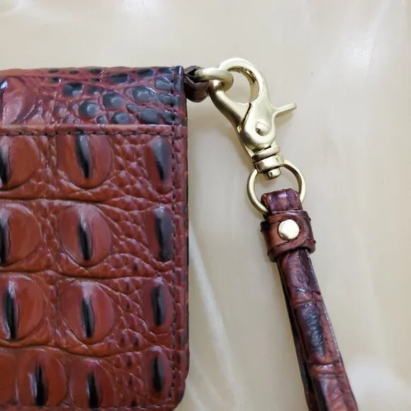 Brahmin Debra Wallet Wristlet in Classic Pecan Melbourne - Picture 6 of 16